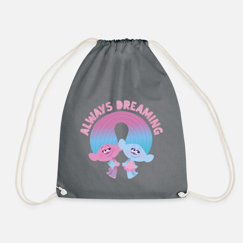 Trolls Always Dreaming Mit Zwei Trolls - Turnbeutel - Grau
