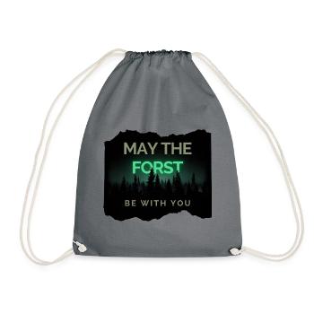 Que le Forst soit avec vous ! - Sac de sport léger - gris - Devant