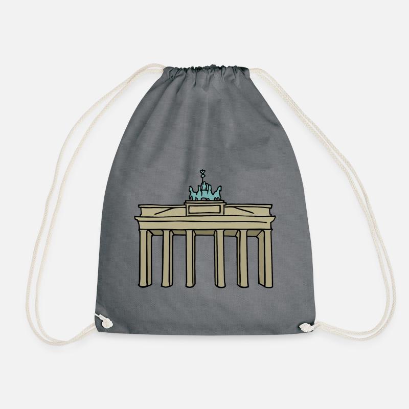 Berlin Brandenburger Tor - Turnbeutel - Grau
