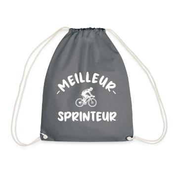 Meilleur sprinteur t-shirt cycliste homme - Sac de sport léger - gris - Devant
