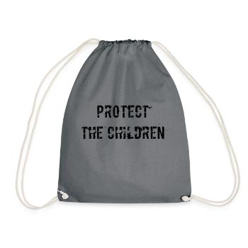 Protection de l’enfance Protège les enfants - Sac de sport léger - gris - Devant