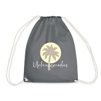 Urlaubsmodus - Turnbeutel - Grau - Vorne