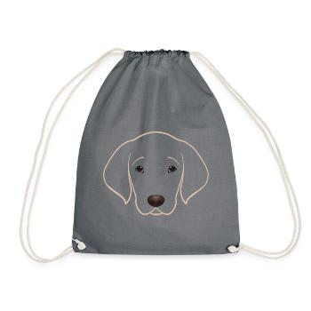 J’aime golden retriever chien tshirt - Sac de sport léger - gris - Devant