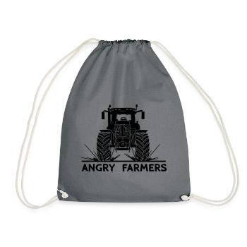 Manifestation contre les tracteurs : des agriculteurs en colère - Sac de sport léger - gris - Devant