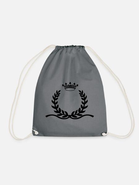 Couronne de laurier avec longue couronne d’éperons - Sac de sport léger - gris