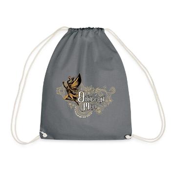 Dungeon Mom DM RPG game - Drawstring Bag - grey - Front