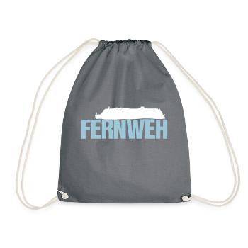 Fernweh - Turnbeutel - Grau - Vorne