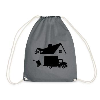 Movers logo - Drawstring Bag - grey - Front