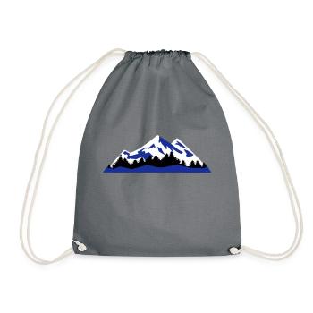 mountains, winter, landscape - Sac de sport léger - gris - Devant