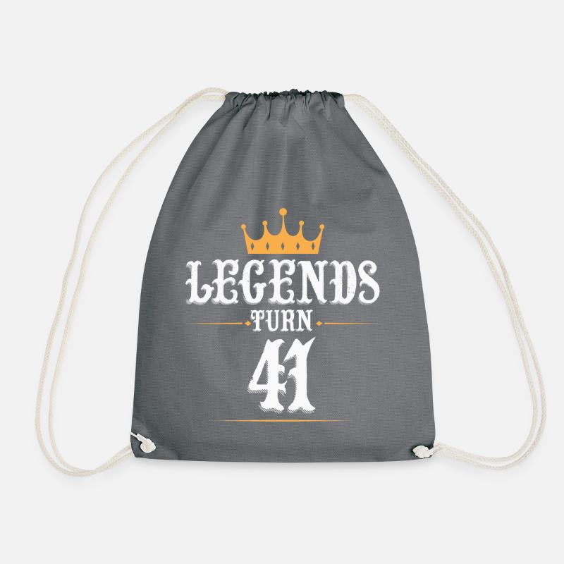 Les légendes ont 41 ans, 41 ans - Sac de sport léger - gris