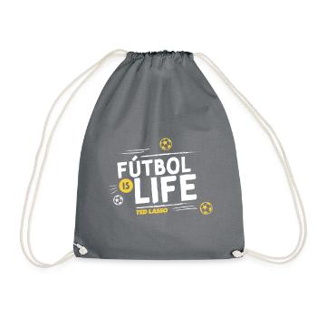 Ted Lasso Fútbol Is Life - Turnbeutel - Grau - Vorne