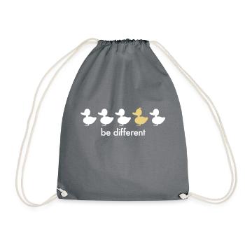 be different duck duck beak Iroquois Punk - Drawstring Bag - grey - Front