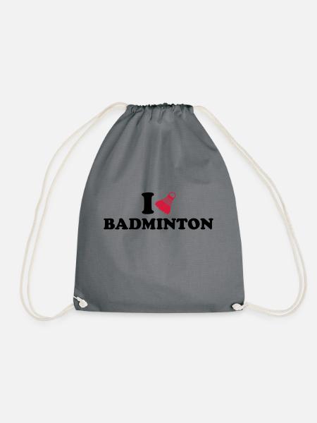 Badminton - Turnbeutel - Grau