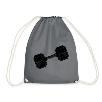 Haltère - Sac de sport léger - gris - Devant