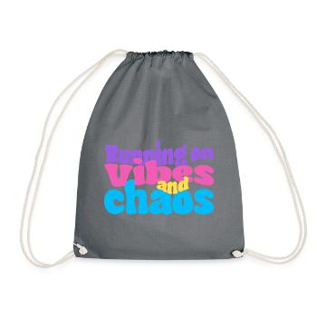 Fonctionner sur les vibrations et le chaos - Sac de sport léger - gris - Devant