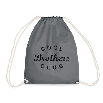 Cool Brothers Club Bruder Geschenk - Turnbeutel - Grau - Vorne