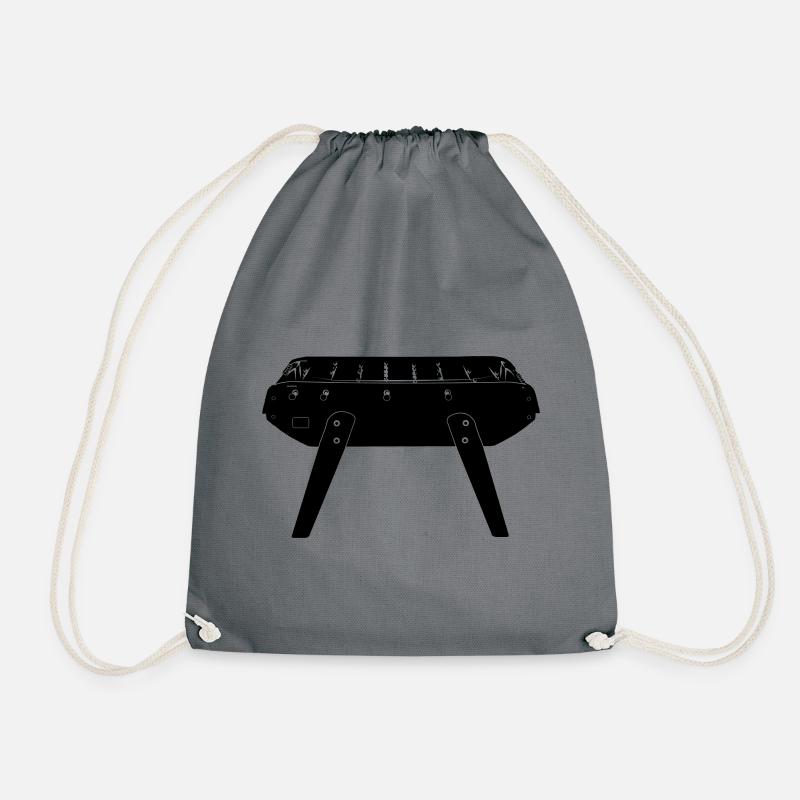Table for table football - Drawstring Bag - grey