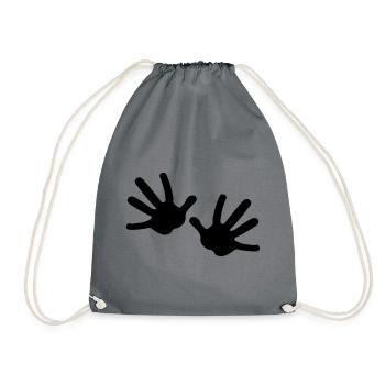 Deux mains - Sac de sport léger - gris - Devant