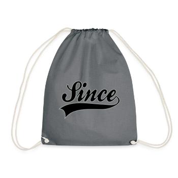 Anniversaire - Since à personnaliser - Sac de sport léger - gris - Devant