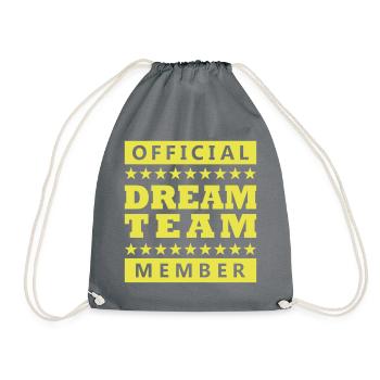 Official Dream Team - Turnbeutel - Grau - Vorne