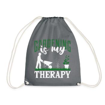 Hobby gardeners, fruit and vegetable gardeners - Drawstring Bag - grey - Front