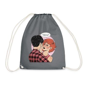 IT – Losers Stick Together Design - Drawstring Bag - grey - Front