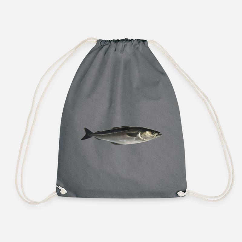 poisson - Sac de sport léger - gris