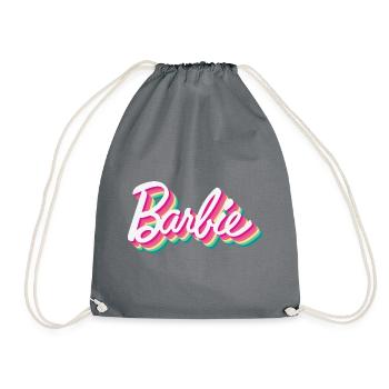Barbie Logo Coloré - Sac de sport léger - gris - Devant