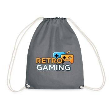 Jeux rétro - Sac de sport léger - gris - Devant