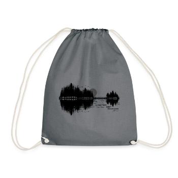 1987 Gitarre Natur Musik 39. Geburtstag - Turnbeutel - Grau - Vorne