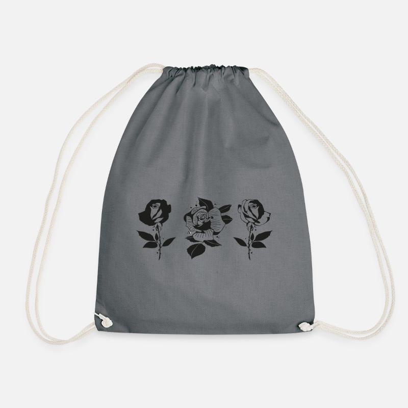 Roses - Turnbeutel - Grau