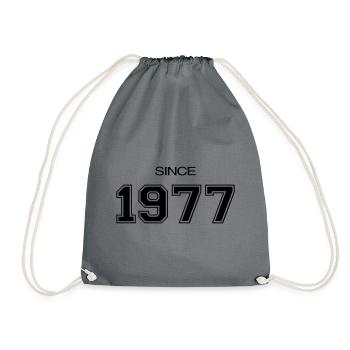 Depuis 1977 année de naissance ou d'évènement - Sac de sport léger - gris - Devant