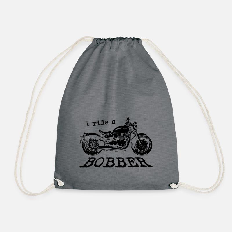 Ich fahre eine Bobber-Sorte - Turnbeutel - Grau