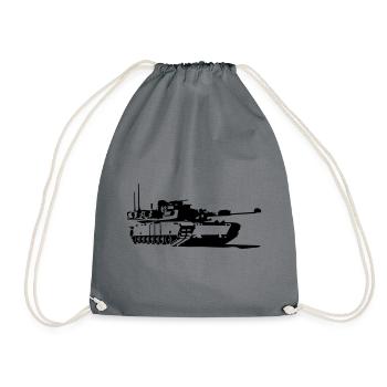 Tank M1 Abrams - Drawstring Bag - grey - Front