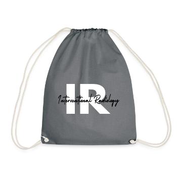 Interventionelle Radiologie-Technologin IR-Gift - Turnbeutel - Grau - Vorne