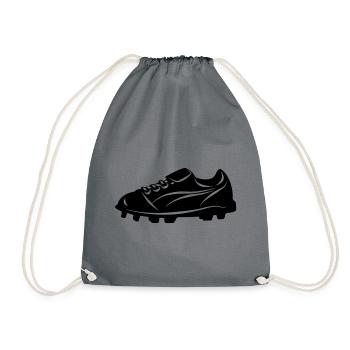 Fußballschuh - Turnbeutel - Grau - Vorne