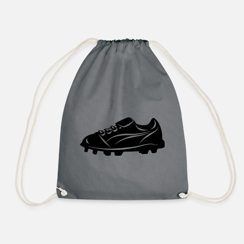 Fußballschuh - Turnbeutel - Grau