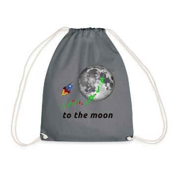 To the Moon - Turnbeutel - Grau - Vorne