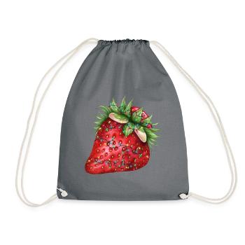 Fraise de Noël - Sac de sport léger - gris - Devant