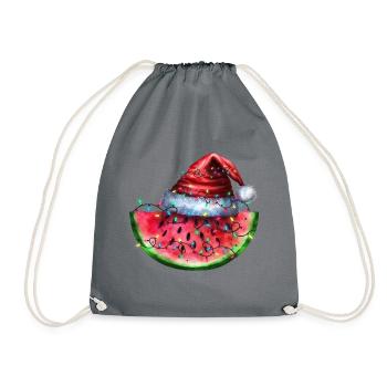 Pastèque de Noël - Sac de sport léger - gris - Devant