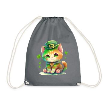 St Paddy's St Patricksday St Patrick Day - Drawstring Bag - grey - Front