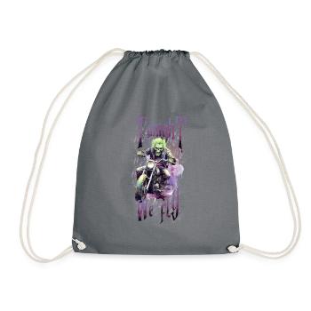 Halloween Pumpkin Horror - Drawstring Bag - grey - Front