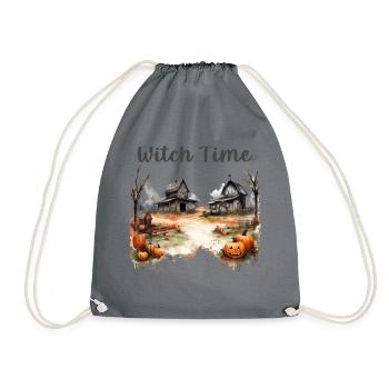 Halloween Pumpkin Horror - Drawstring Bag - grey - Front