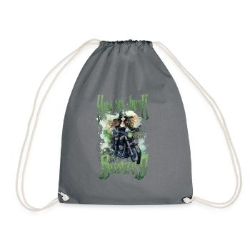Halloween Pumpkin Horror - Drawstring Bag - grey - Front