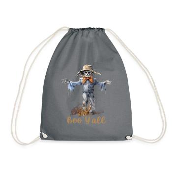 Halloween Pumpkin Horror - Drawstring Bag - grey - Front