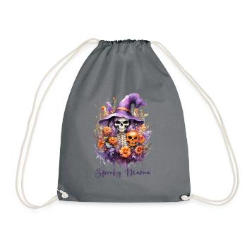 Halloween Pumpkin Horror - Drawstring Bag - grey - Front