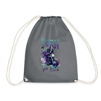 Halloween Pumpkin Horror - Drawstring Bag - grey - Front