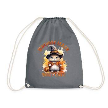 Halloween Pumpkin Horror - Drawstring Bag - grey - Front