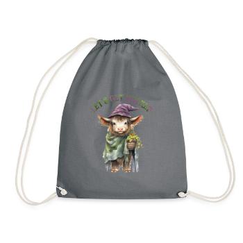 Halloween Pumpkin Horror - Drawstring Bag - grey - Front