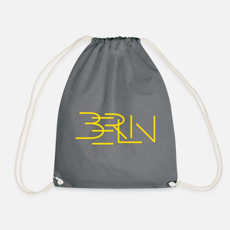 berlin yellow - Turnbeutel - Grau